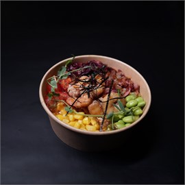 Поке с креветкой и беконом  04058